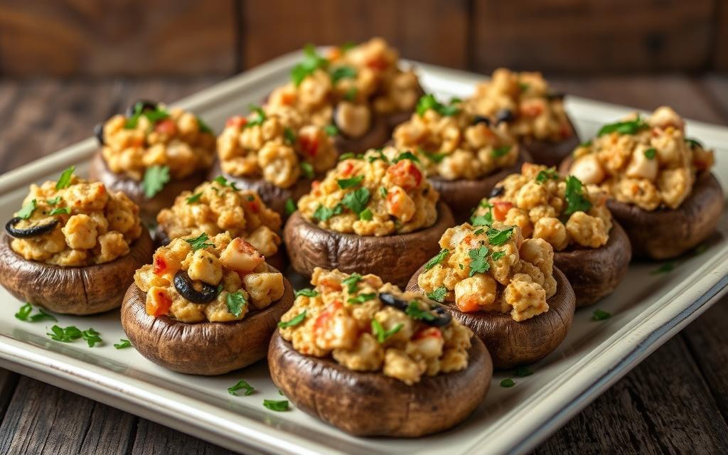 Cajun Stuffed Mushrooms