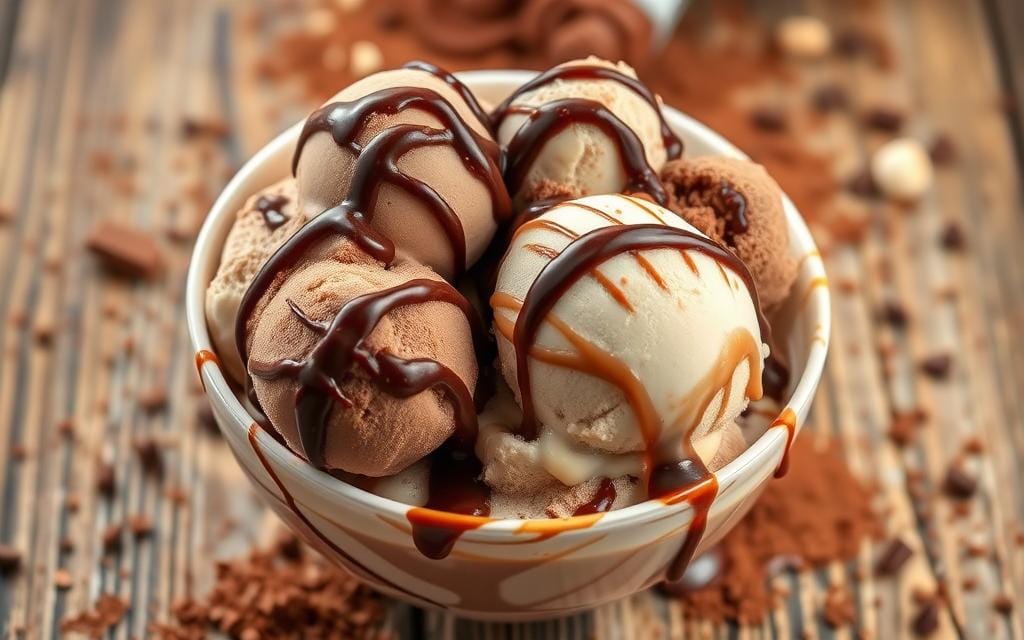 delicious chocolate malt ice cream