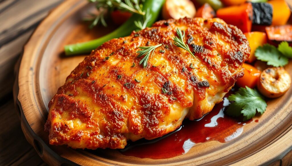 juicy air fried chicken breast