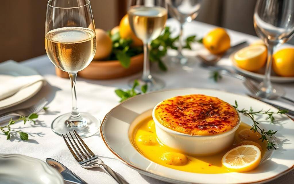 wine pairing for crab brulee