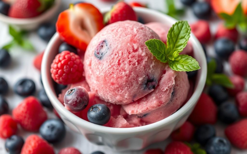 berry keto sorbet